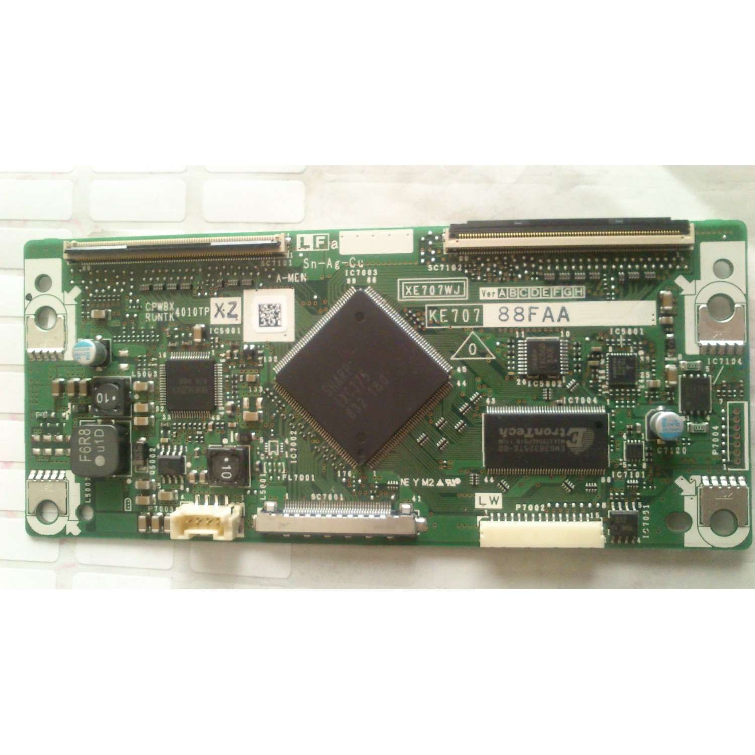 T-CON / SHARP CPWBX4010TPXZ / KE707 / XE707WJ / RUNTK4010TPXZ / PANEL LK520D3LW10Z / MODELOS LC-C5255U / LC-5255U / LC-52D65U / LC-52SB55U / LC-52SB57UN
